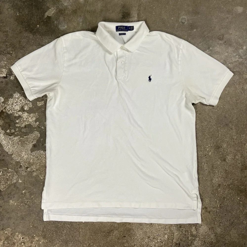 Polo Ralph Lauren Polo Shirt Size XL White Classic Fit‎ Golf Casual Black Pony
